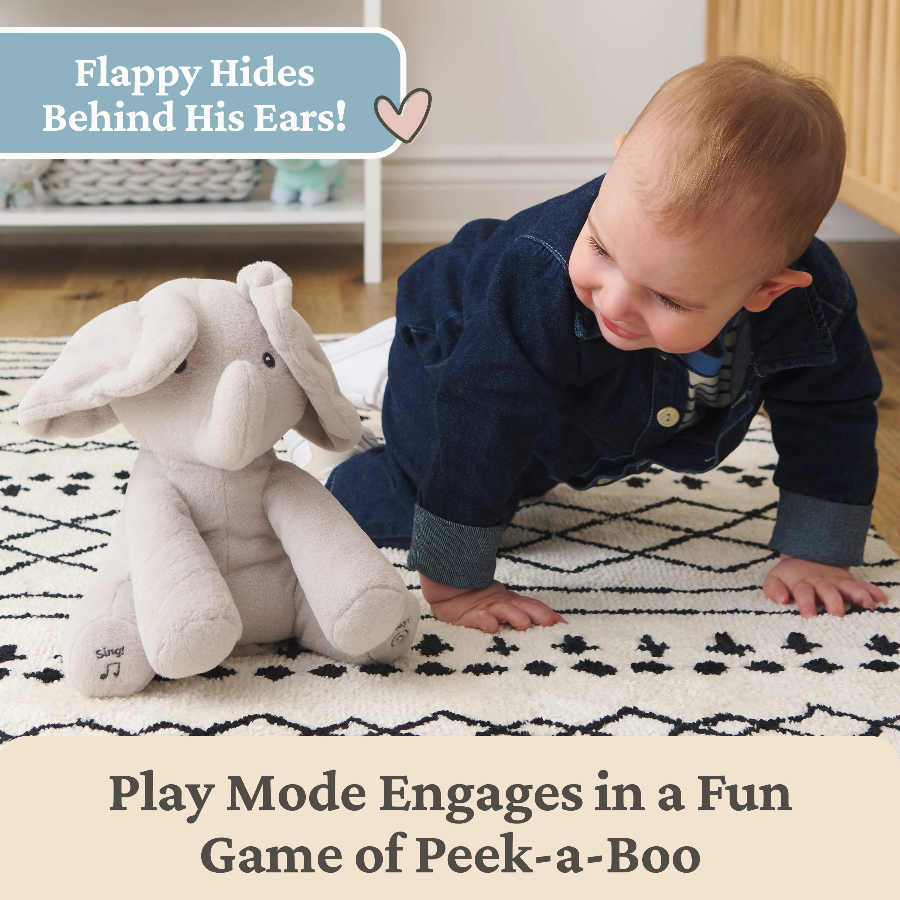 Animated Flappy The Elephant, 12 in - Image 3