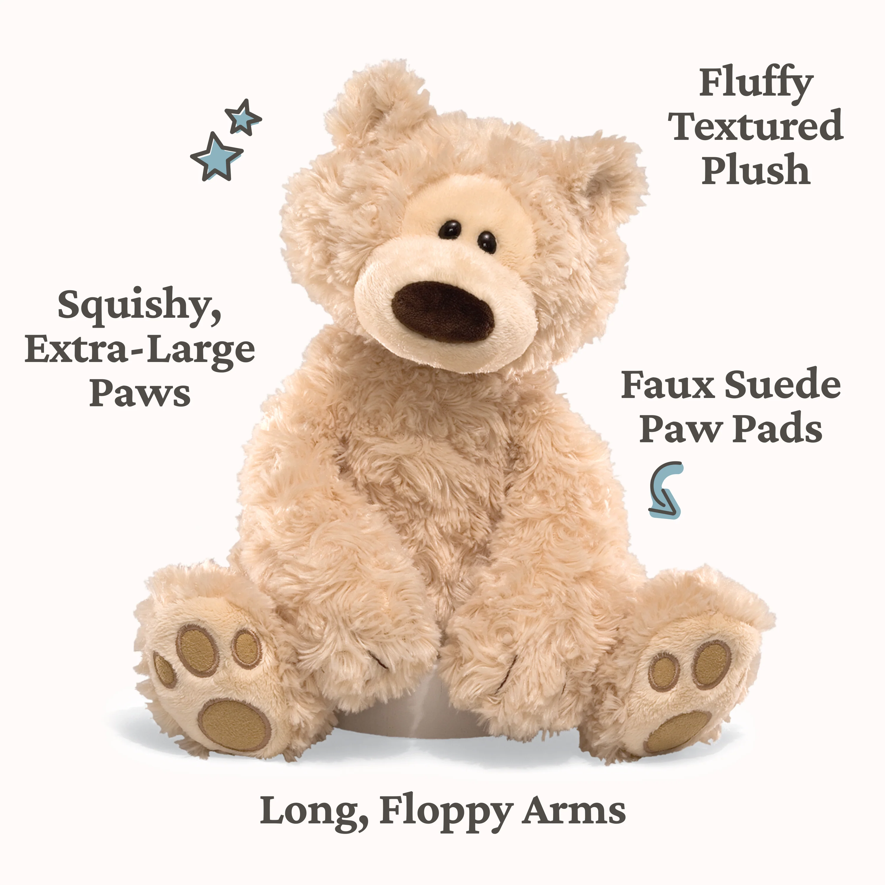 Philbin Bear, Beige, 12 in - Image 3