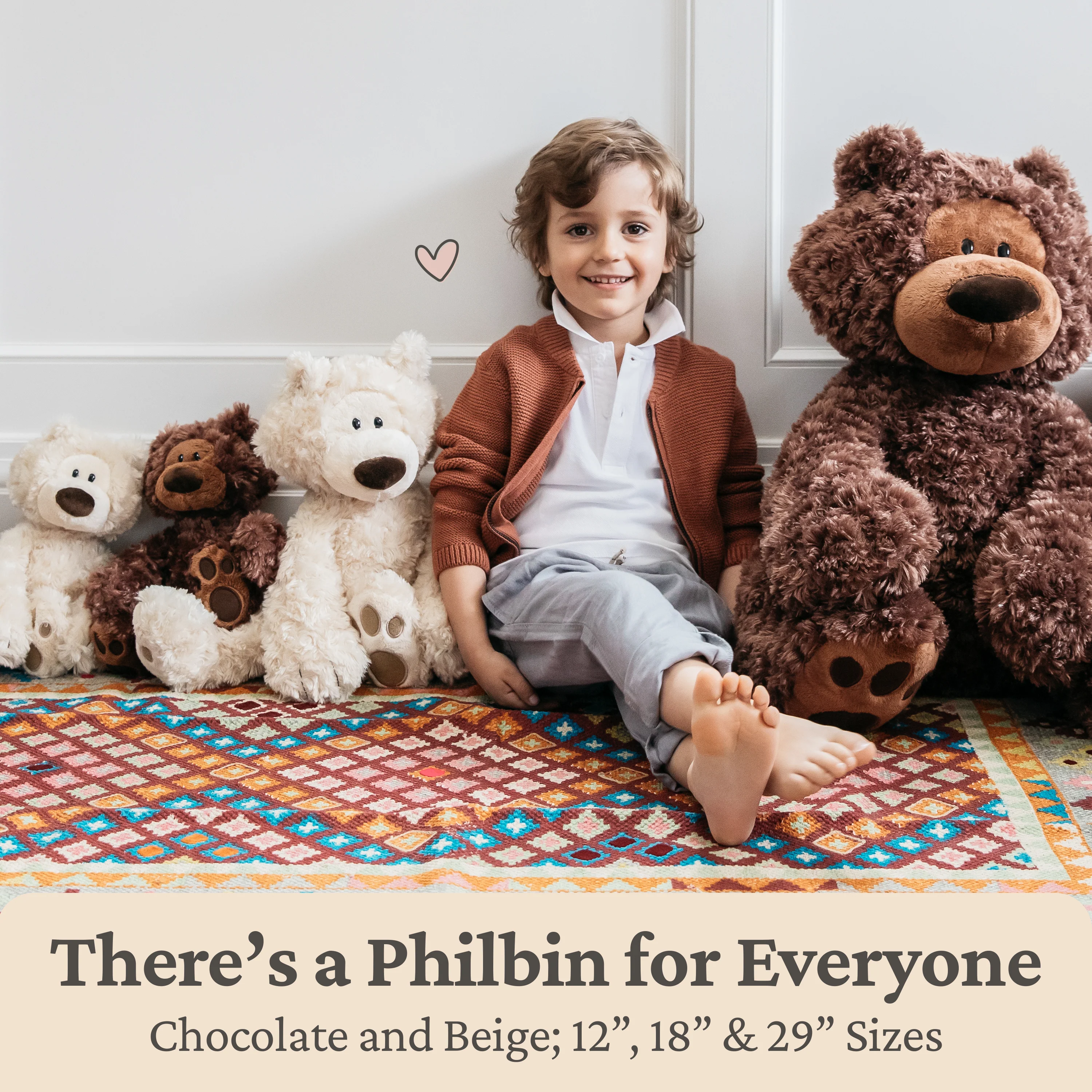 Philbin Bear, Beige, 12 in - Image 7