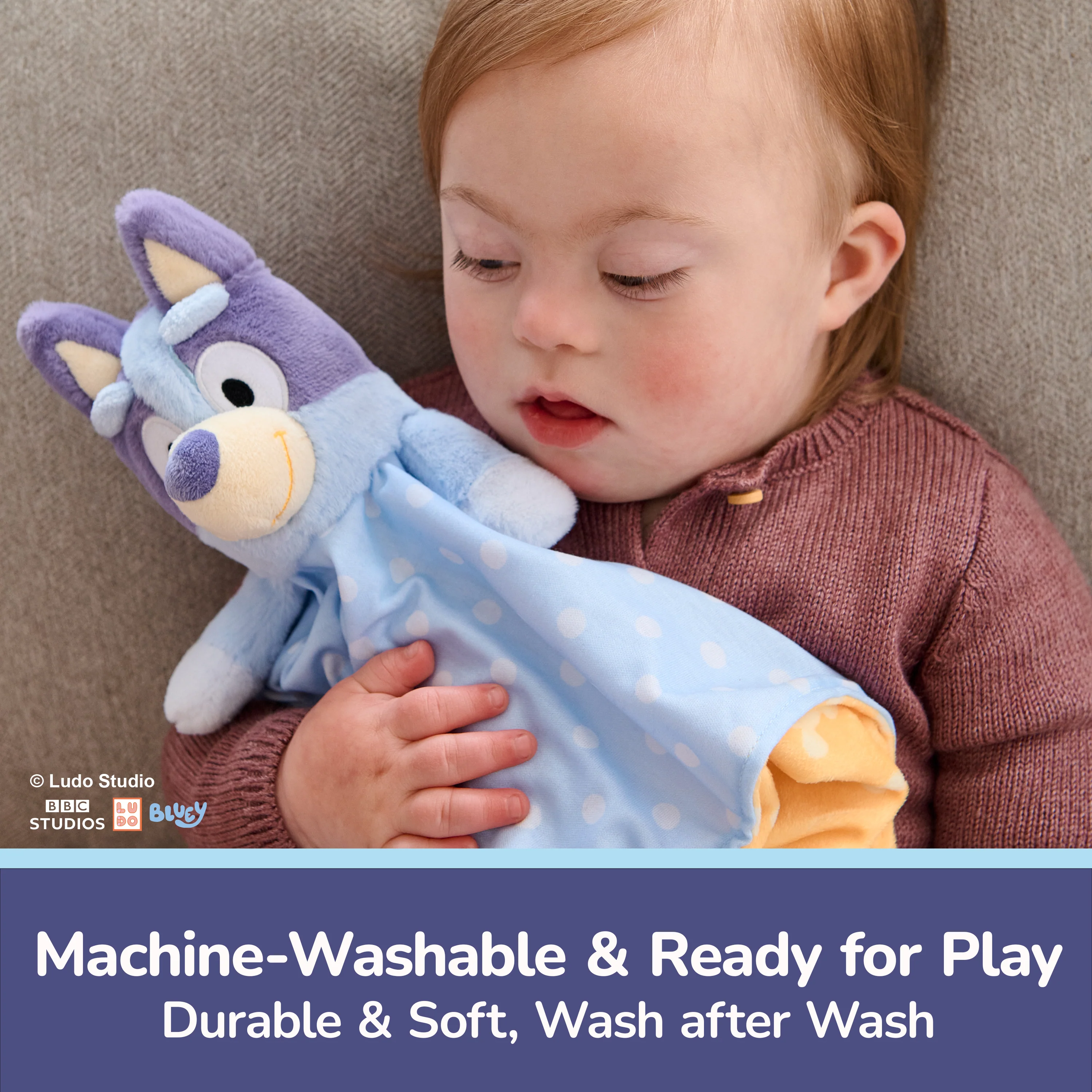 Sustainably Soft: Bluey Lovey, 13 in (Made from 100% Recycled Materials) - Image 6